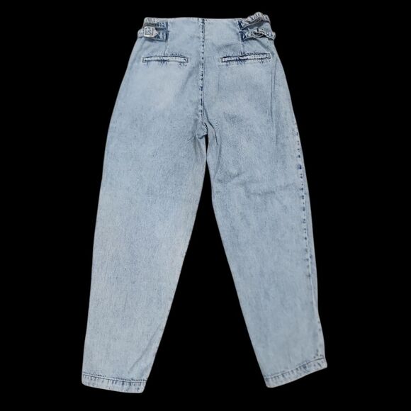 Garage Denim 80's Mom Jeans Light Wash Women Sz 05/27 Pleated Front Pockets - Picture 10 of 10